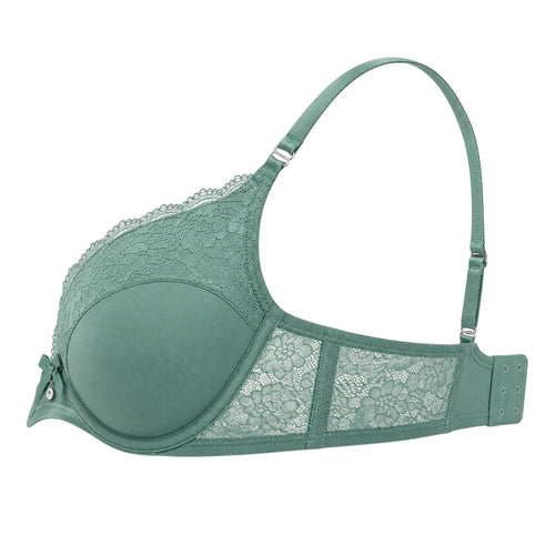 Droi Elegant Lace Push-Up Bra – Sage Green