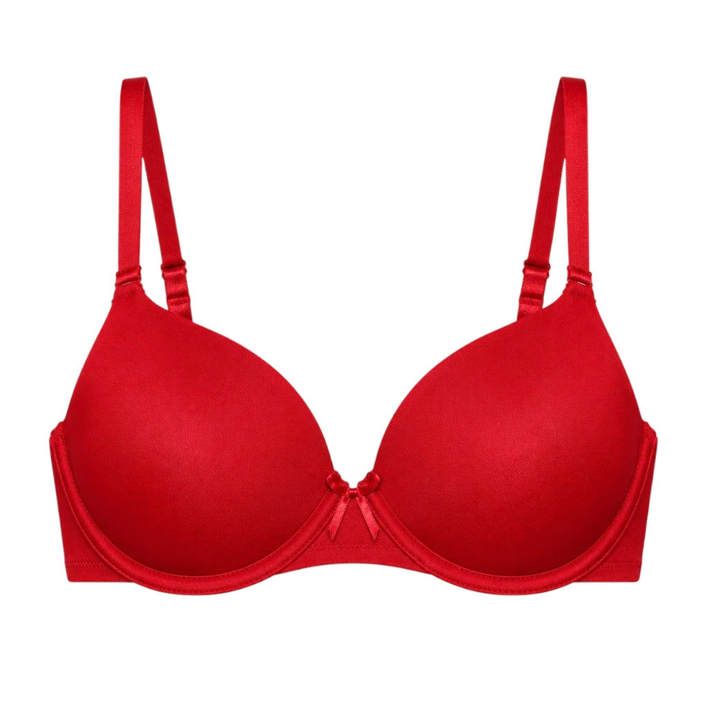 Droi Red T-Shirt Bra with Adjustable Straps