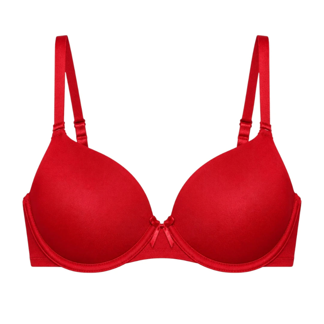Droi Red T-Shirt Bra with Adjustable Straps