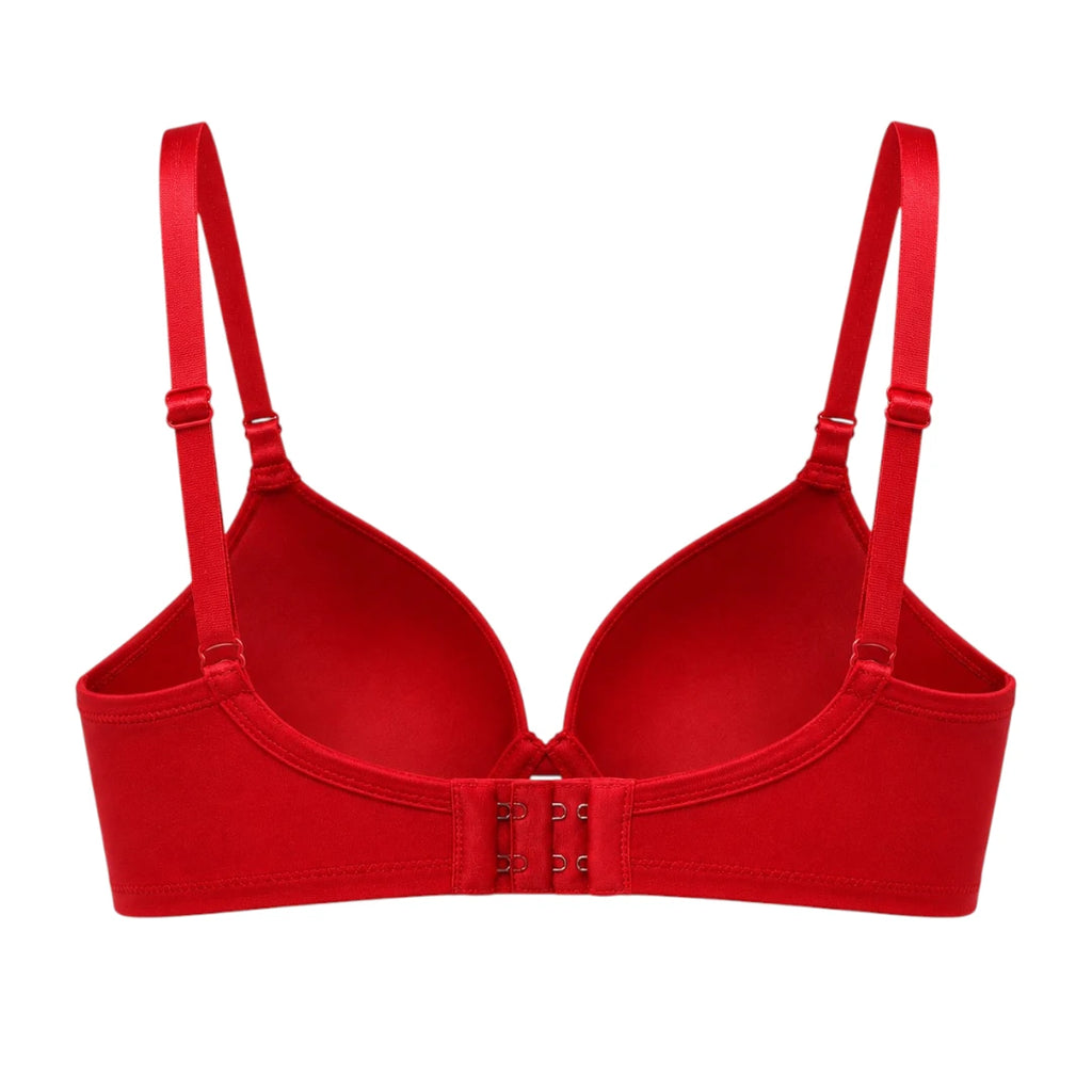 Droi Red T-Shirt Bra with Adjustable Straps