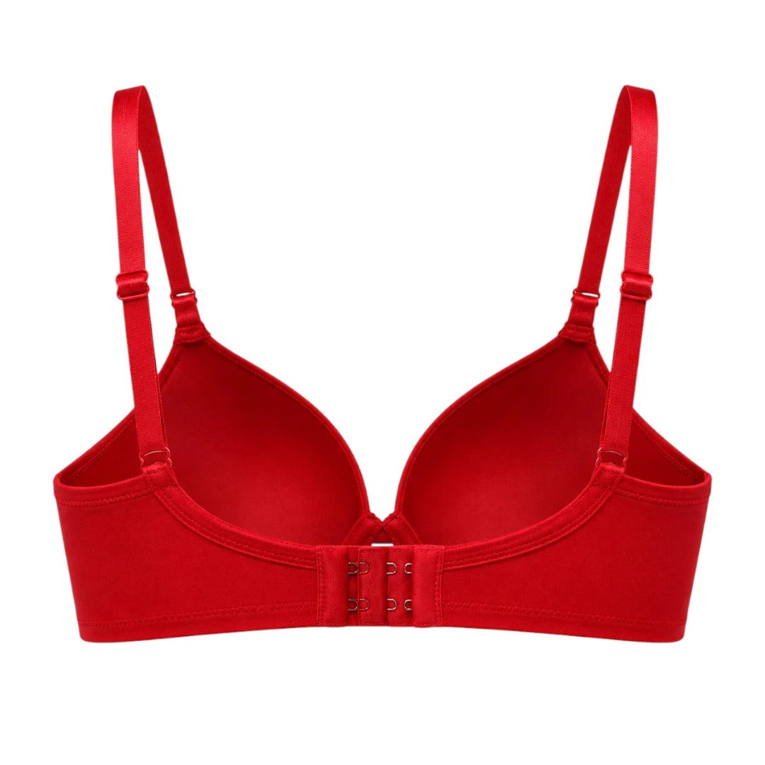 Droi Red T-Shirt Bra with Adjustable Straps